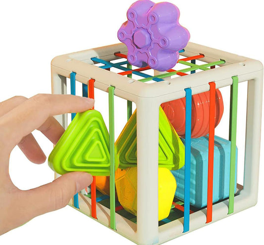 CUBO SENSORIAL CON FIGURAS GEOMETRICAS M